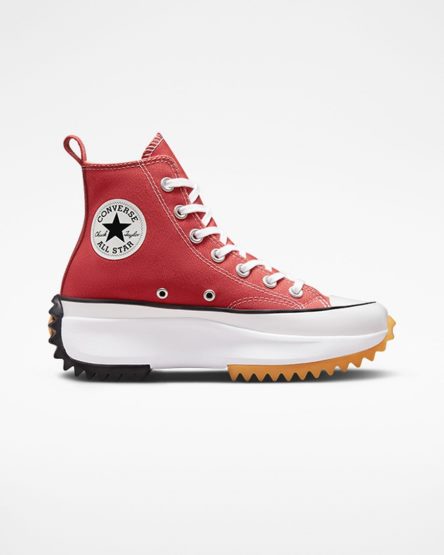 Women's Converse Run Star Hike High Top Platform Shoes Red / White / Black | AU 46983D